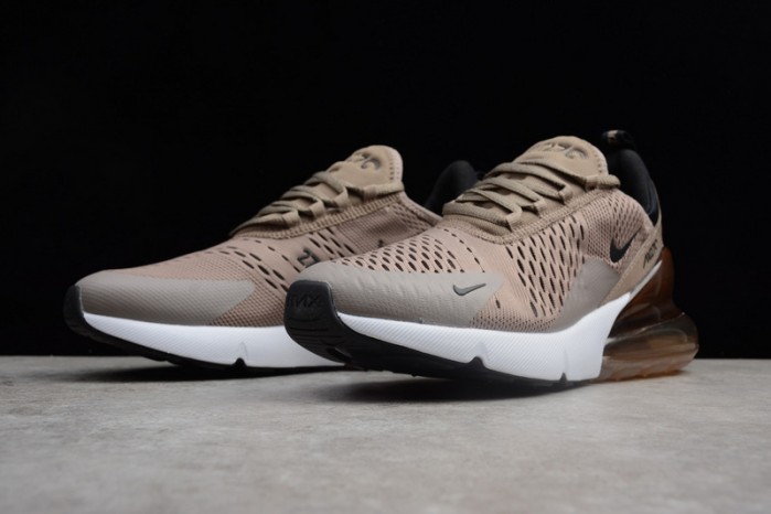 NIKE mens Air Max 270 "Sepia Stone" Black/ Summit White AH8050-200