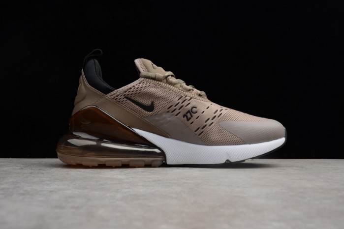 NIKE mens Air Max 270 "Sepia Stone" Black/ Summit White AH8050-200