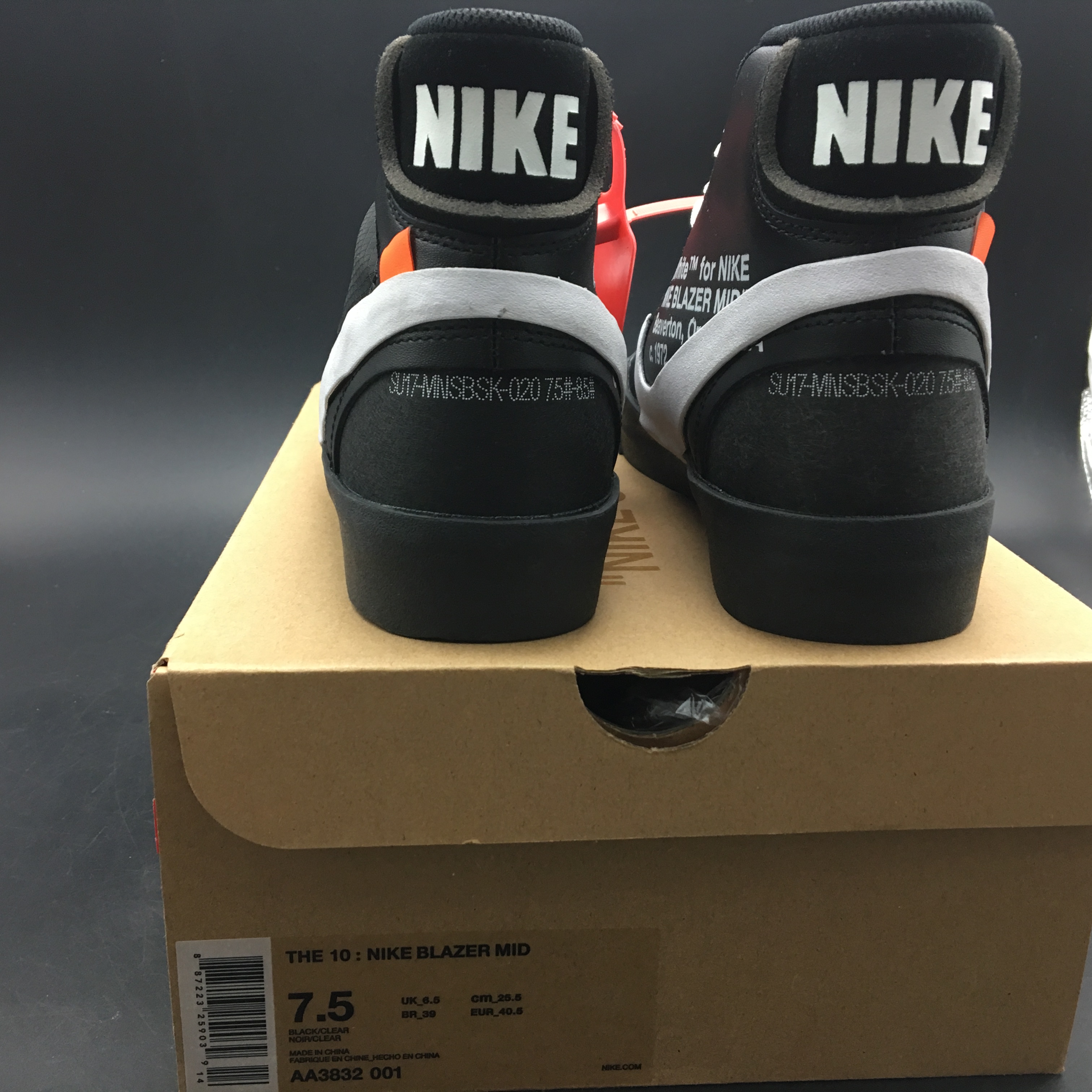 Off-White Nike Blazer Black AA3832-001