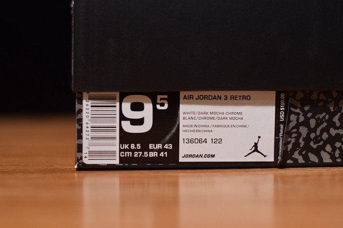 Air Jordan 3 Mocha 136064-122
