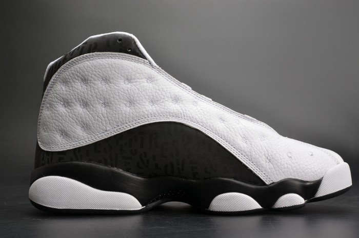 AIR JORDAN 13 RETRO SNGL DAY "LOVE AND RESPECT" black/ white mens 888164-112