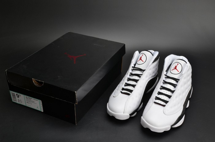 AIR JORDAN 13 RETRO SNGL DAY "LOVE AND RESPECT" black/ white mens 888164-112
