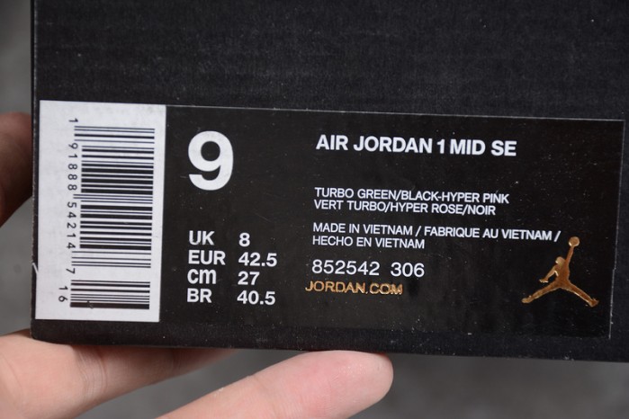 Air Jordan 1 Mid South Beach 852542-306