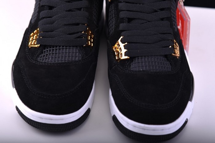 Air Jordan 4 "Royalty" Black/Metallic Gold-White mens 308497-032