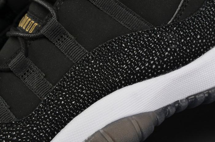 AIR JORDAN 11 RETRO PREM HC (GS) "HEIRESS" BLACK/ gold-white 852625-030