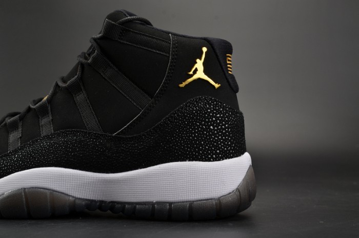 AIR JORDAN 11 RETRO PREM HC (GS) "HEIRESS" BLACK/ gold-white 852625-030