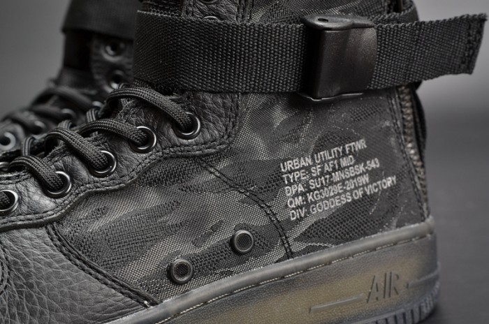 Nike Air Force 1 Mid "Tiger Camo" black mens AA7345-001