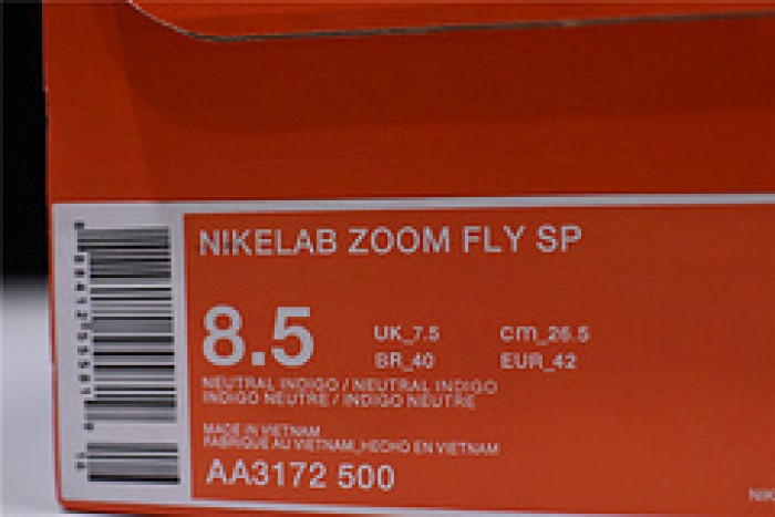 Nike mens Lab Zoom Fly SP grey purple orange AA3172-500