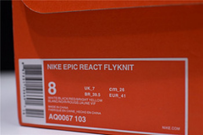 nike epic react flyknit ´Bright Crimson´ AQ0067 103