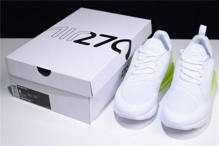 NIKE mens AIR MAX 270 "WHITE VOLT" AH8050-104