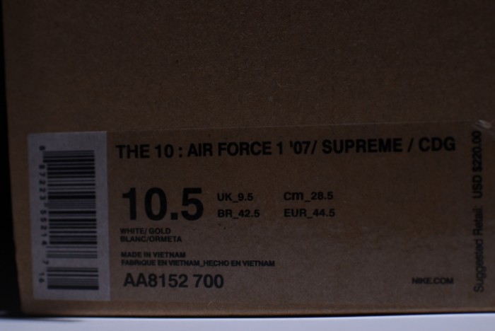OFF-WHITE X NIKE AIR FORCE 1 LOW WHITE AA8152-700