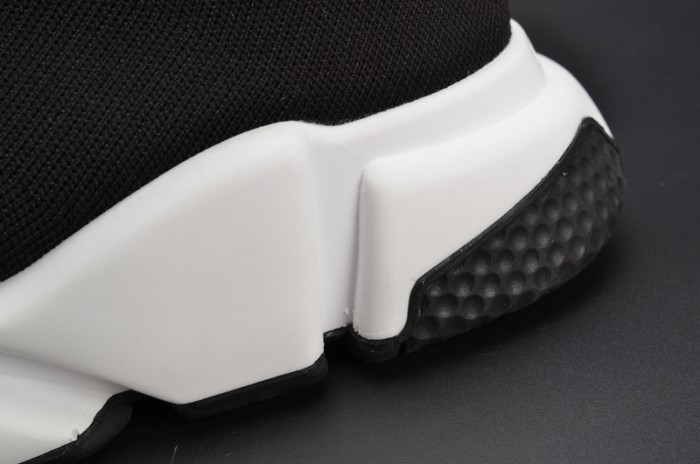 BLG Stretch Mesh High Top Sneaker Black White 454485 W05G0