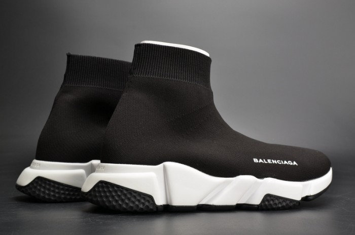 BLG Stretch Mesh High Top Sneaker Black White 454485 W05G0