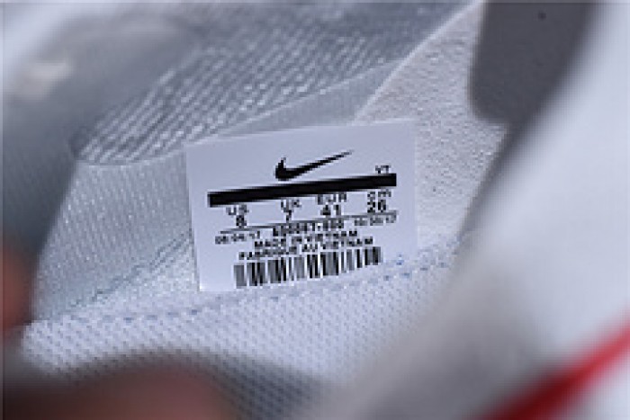 nike epic react flyknit white red AQ0067 800