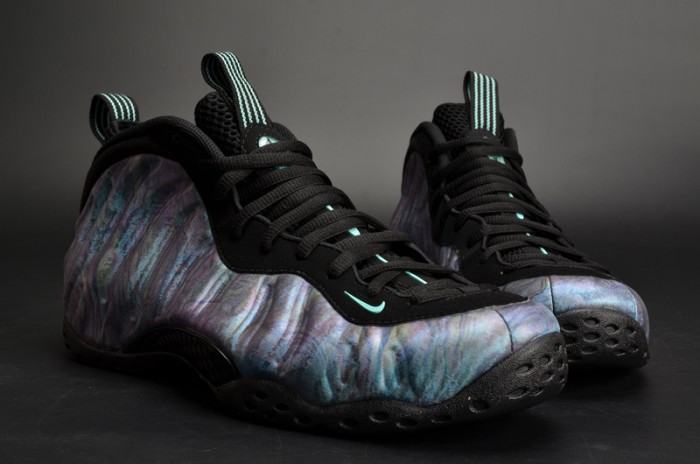 Nike Air Foamposite One PRM "Abalone" Black/Aurora Green mens 575420-009