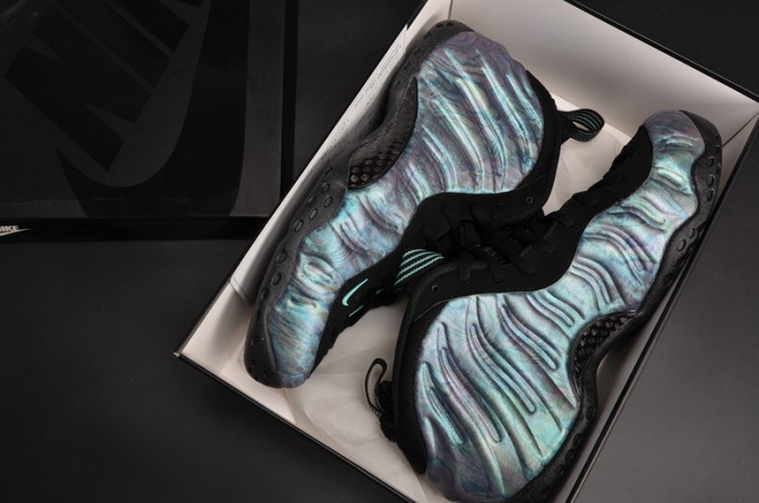 Nike Air Foamposite One PRM "Abalone" Black/Aurora Green mens 575420-009