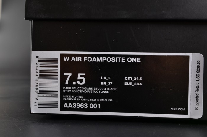 Nike Air Foamposite One "Shine" Dark Stucco/ black AA3963-001