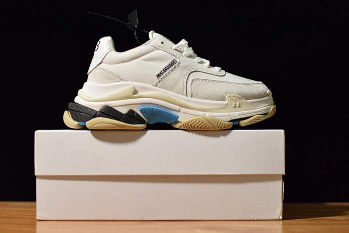 BLG Triple S White Suede 500597 W0971 9000
