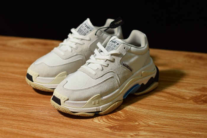 BLG Triple S White Suede 500597 W0971 9000