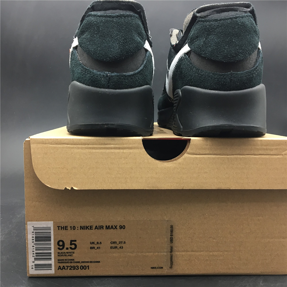 Off-White Nike Air Max 90 Black Cone White AA7293-001