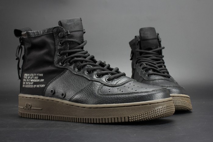 NIKE SF AIR FORCE 1 MID "HAZEL" BLACK 917753-002