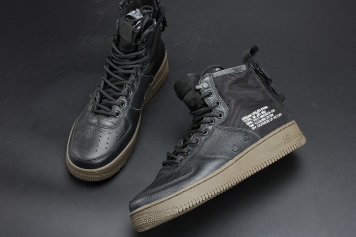 NIKE SF AIR FORCE 1 MID "HAZEL" BLACK 917753-002