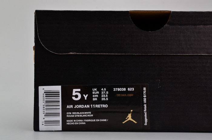 AIR JORDAN 11 RETRO BG (GS) "WIN LIKE ´96" red womens 378038-623