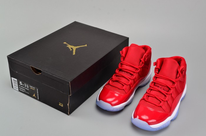 AIR JORDAN 11 RETRO BG (GS) "WIN LIKE ´96" red womens 378038-623
