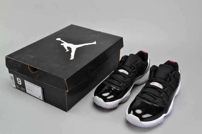 AIR JORDAN 11 RETRO LOW "INFRARED 23" black mens 528895-023