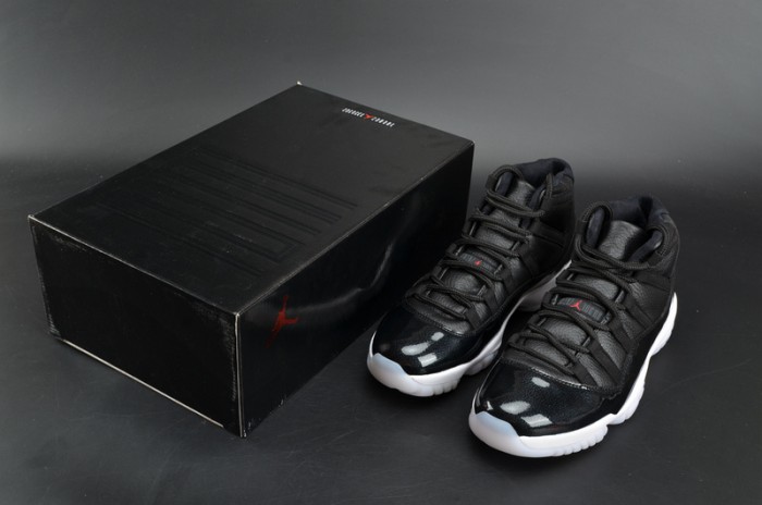 JORDAN 11 RETRO BP "72-10" black mens 378037-002