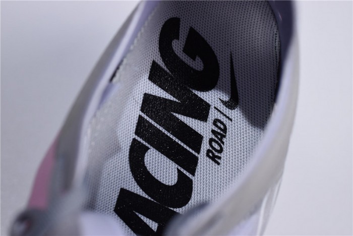Nike Mens Lab Zoom Fly SP Swoosh Pinwheel Light Gray White Pink Yellow AA3172-106