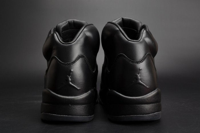 Air Jordan 5 Retro Prem "Triple Black" mens 881432-010