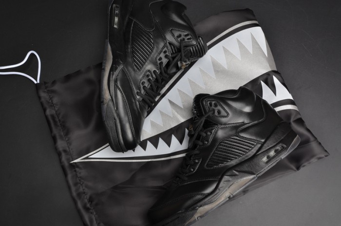 Air Jordan 5 Retro Prem "Triple Black" mens 881432-010
