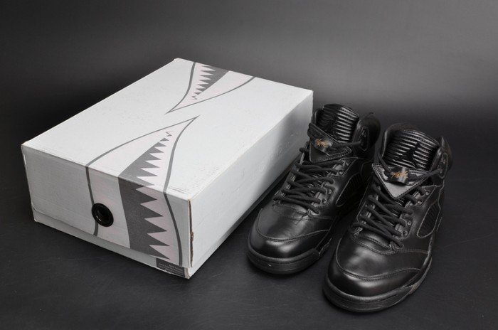 Air Jordan 5 Retro Prem "Triple Black" mens 881432-010