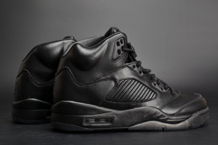 Air Jordan 5 Retro Prem "Triple Black" mens 881432-010