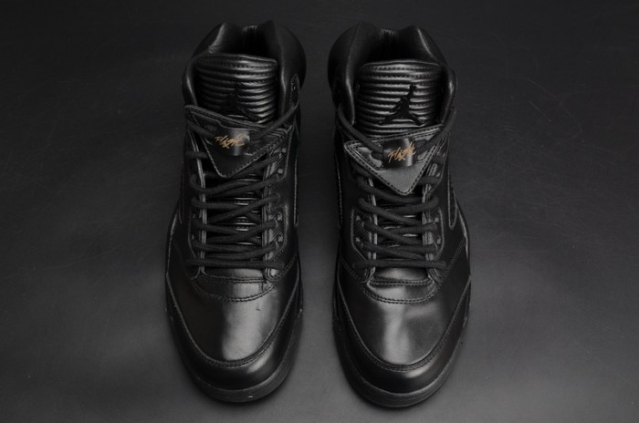 Air Jordan 5 Retro Prem "Triple Black" mens 881432-010