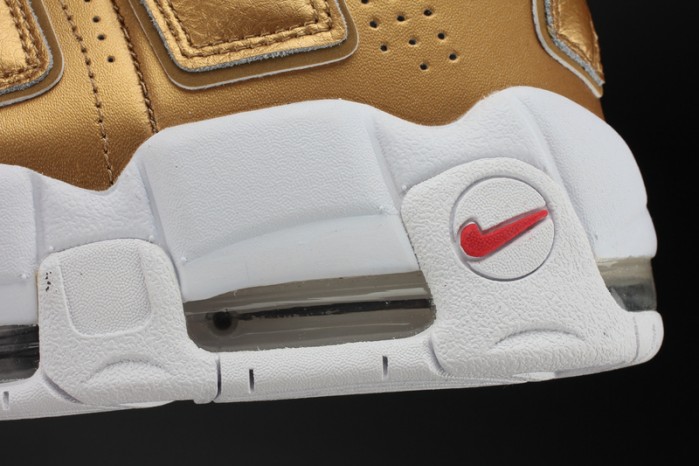 nike air more uptempo "S*p*e" metallic gold/white 902290-700