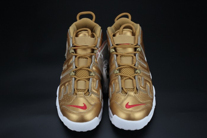 nike air more uptempo "S*p*e" metallic gold/white 902290-700