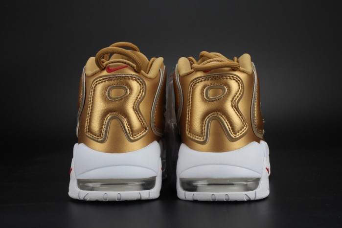 nike air more uptempo "S*p*e" metallic gold/white 902290-700