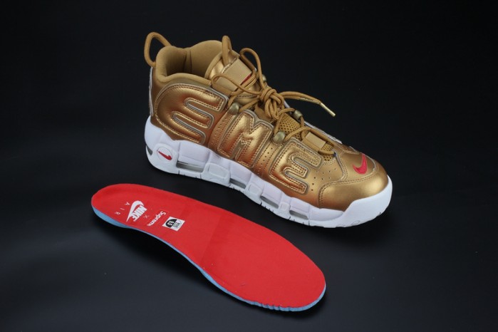 nike air more uptempo "S*p*e" metallic gold/white 902290-700