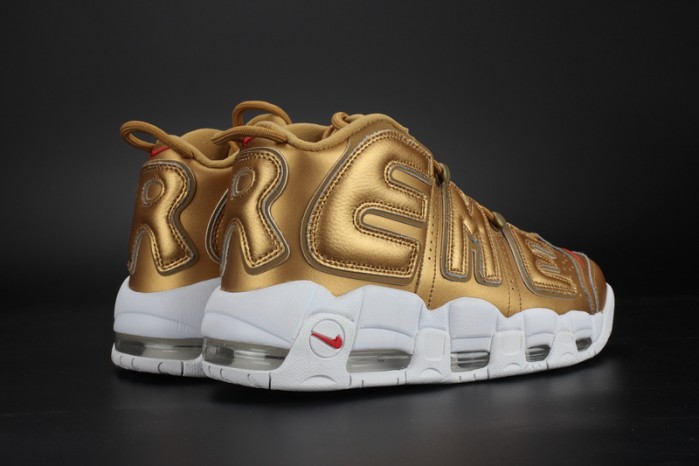 nike air more uptempo "S*p*e" metallic gold/white 902290-700