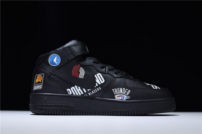 S*p*e x nba air force 1 mid ´07 white black teams aq8017-011