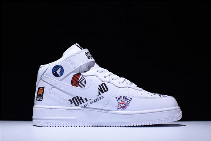 nike air force 1 mid ´07 x S*p*e nba white aq8017-100