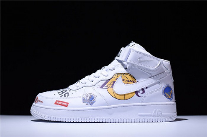 nike air force 1 mid ´07 x S*p*e nba white aq8017-100