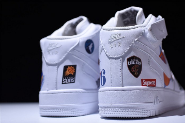 nike air force 1 mid ´07 x S*p*e nba white aq8017-100
