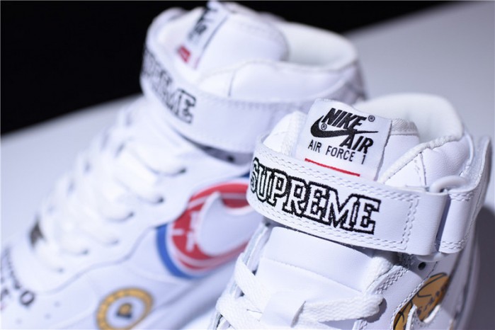 nike air force 1 mid ´07 x S*p*e nba white aq8017-100
