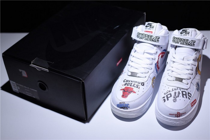 nike air force 1 mid ´07 x S*p*e nba white aq8017-100