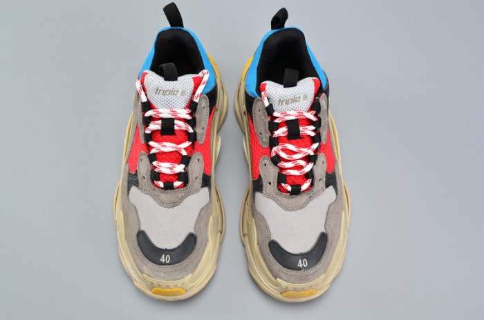 BLG TRIPLE S TRAINER RED/ BLUE/ YELLOW 490673-W06E3-4365