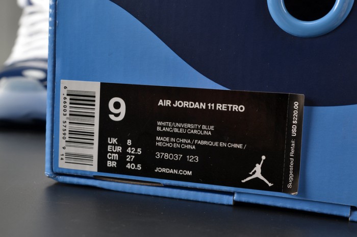 AIR JORDAN 11 RETRO "WIN LIKE ´82" university blue mens 378037-123