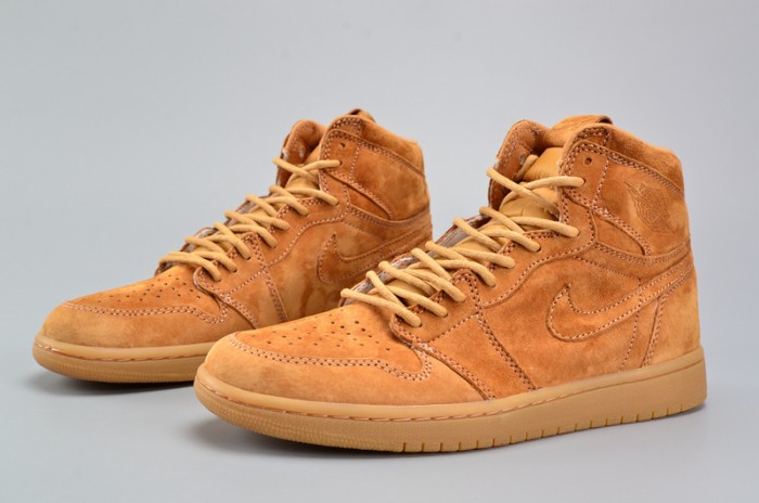 Air Jordan 1 Retro High OG "Wheat"  Golden Harvest/Elemental Gold 555088-710